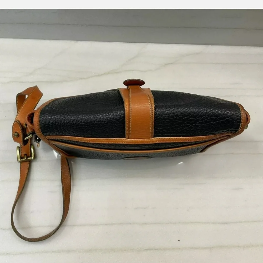 DOONEY & BOURKE All Weather Leather Equestrian Vintage Satchel Crossbody Bag - Picture 6 of 16